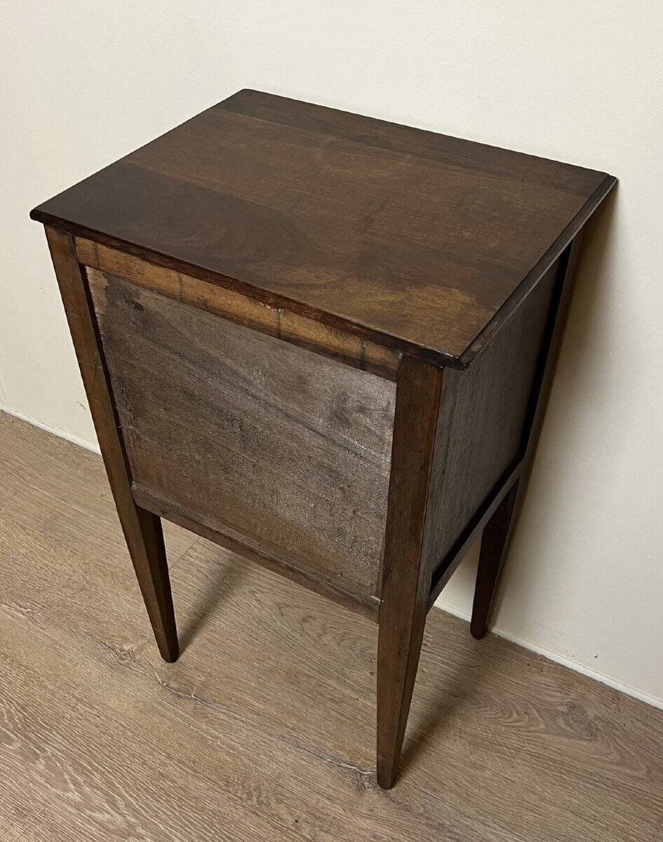 Louis xvi style bedside table in solid wood