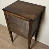 Louis xvi style bedside table in solid wood