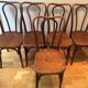 5 chairs bistro J & J Kohn with label and stamp circa 1900