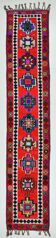 3x12 Colorful Turkish Oushak Runner Rug, 73x373 Cm