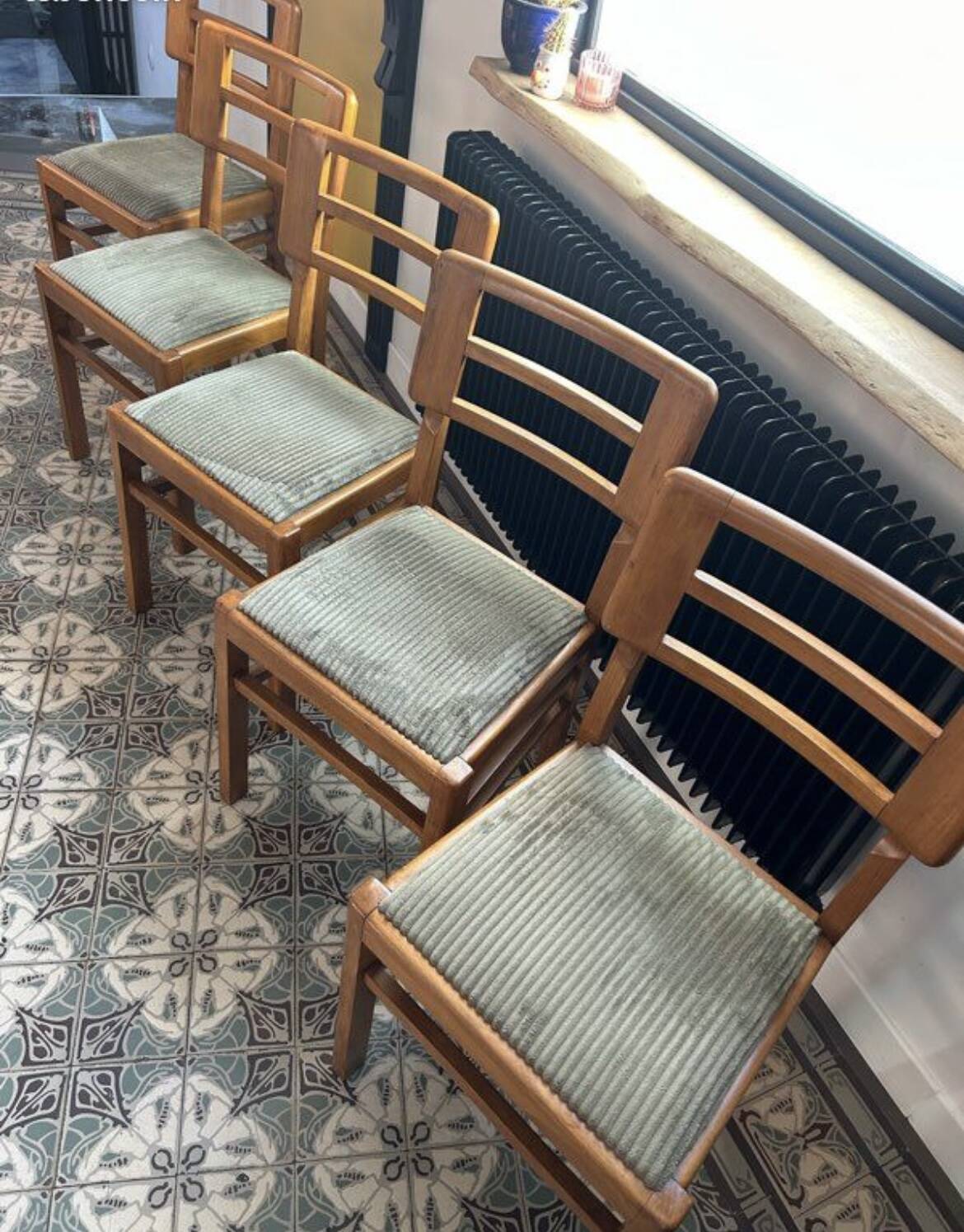 Set of 5 Pierre Cruège Chairs