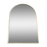 Arched golden brass mirror