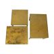 Design set of 3 nesting tables brass copper glass gold style maison jansen
