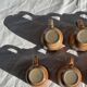 Lot de 11 tasses à café en grès à anse
