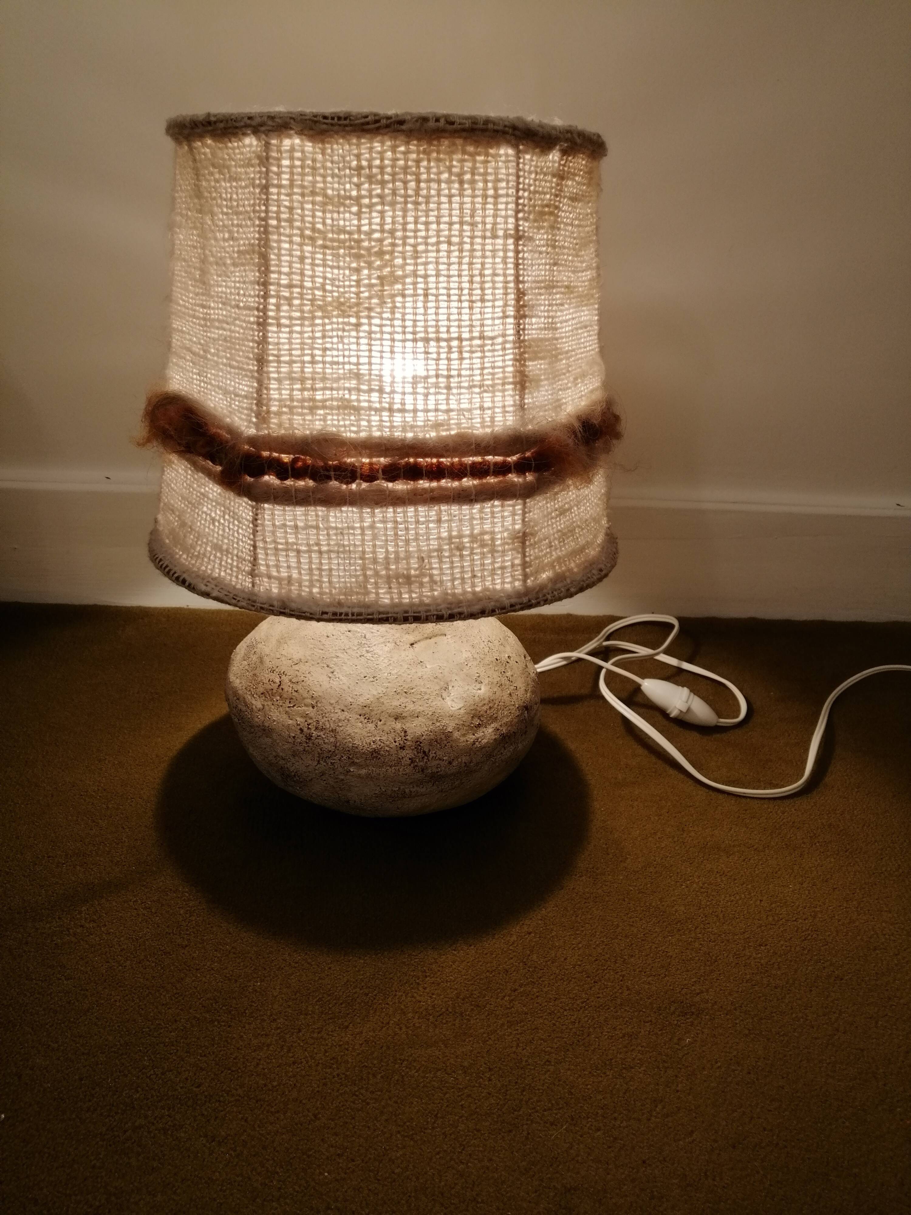 Lamp in sandstone