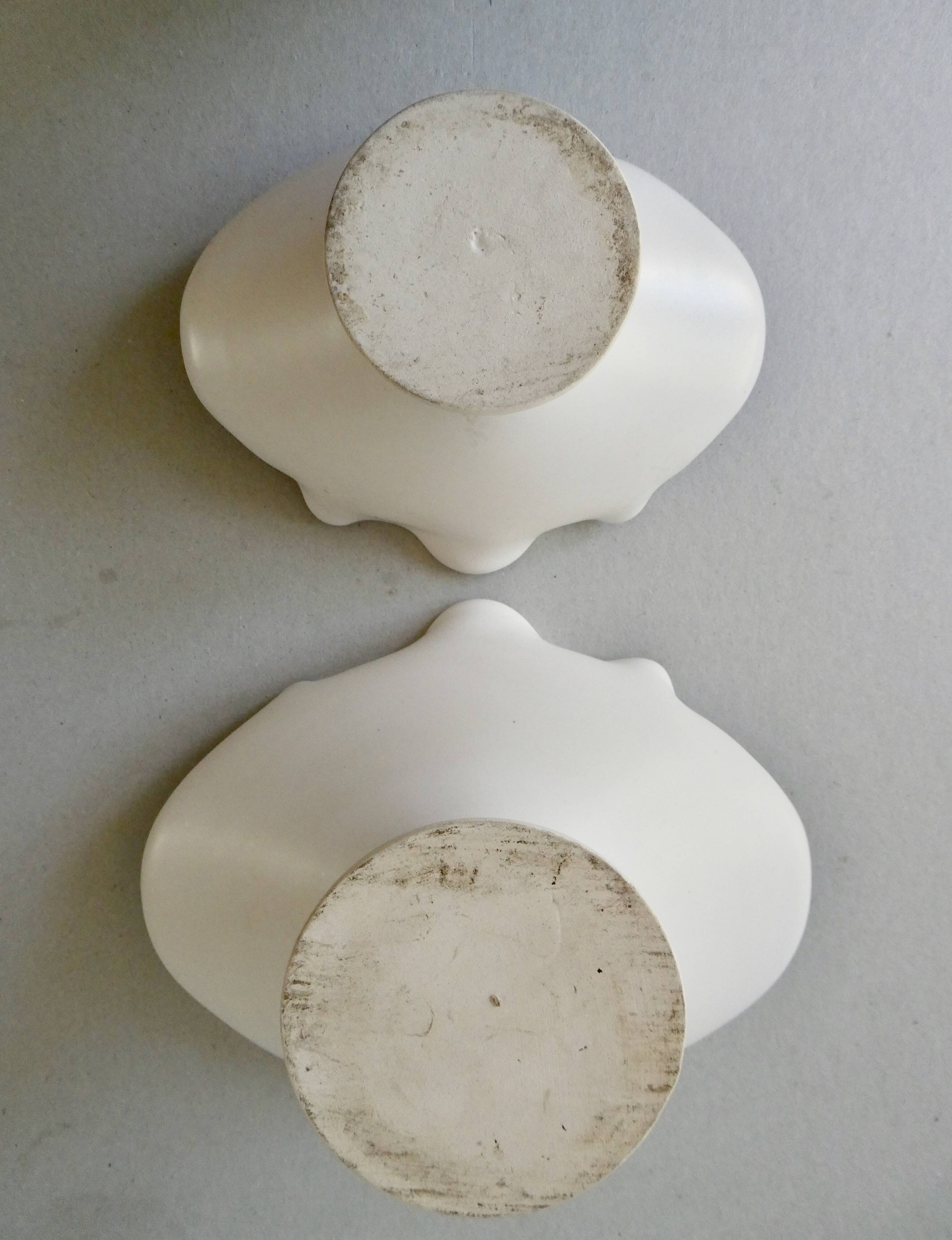 Pair of two-tone ceramic cups, 1950s