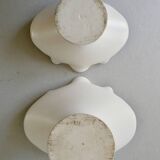 Pair of two-tone ceramic cups, 1950s