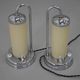 Set of Two Functionalist Table / Bedside Lamps, 1930s, Restored