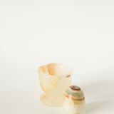 Small mortar and pestle in alabaster, 1970