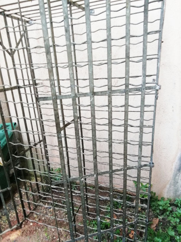 Old iron bottle storage