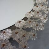 Austrian Illuminated Flower Mirror, 1960s
