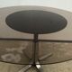 Table basse ajustable en table de séjour en inox avec verre fumé, 1970