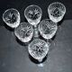 Set of 6 Chantilly wine glasses in cut crystal signed by Saint-Louis 14cm