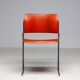 Chairs 40/4 by David Rowland - Red and Brown, Vintage 1970s, Made in the USA