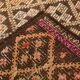 5x9 Yellow Brown Turkish Kilim Rug, 151x282Cm