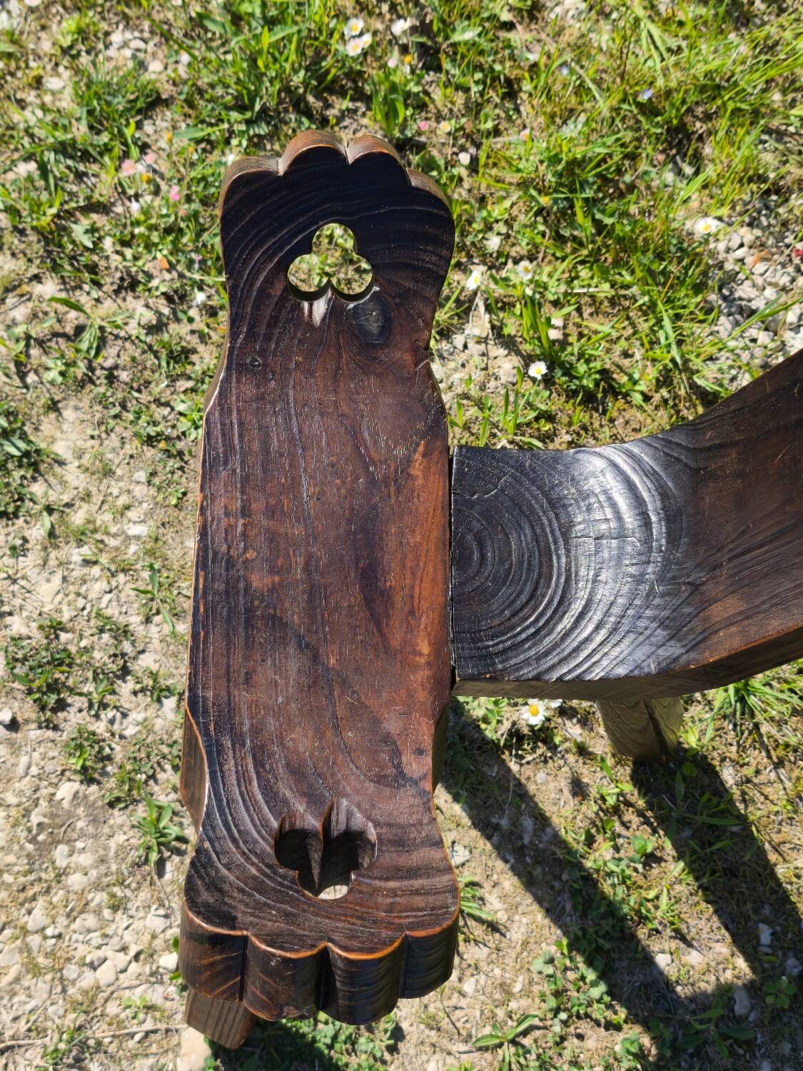 Brutalist tripod chair