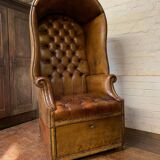 A Rare & Exceptional Deep-Buttoned Chesterfield Porter’s Chair Circa 1920’s
