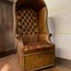 A Rare & Exceptional Deep-Buttoned Chesterfield Porter’s Chair Circa 1920’s