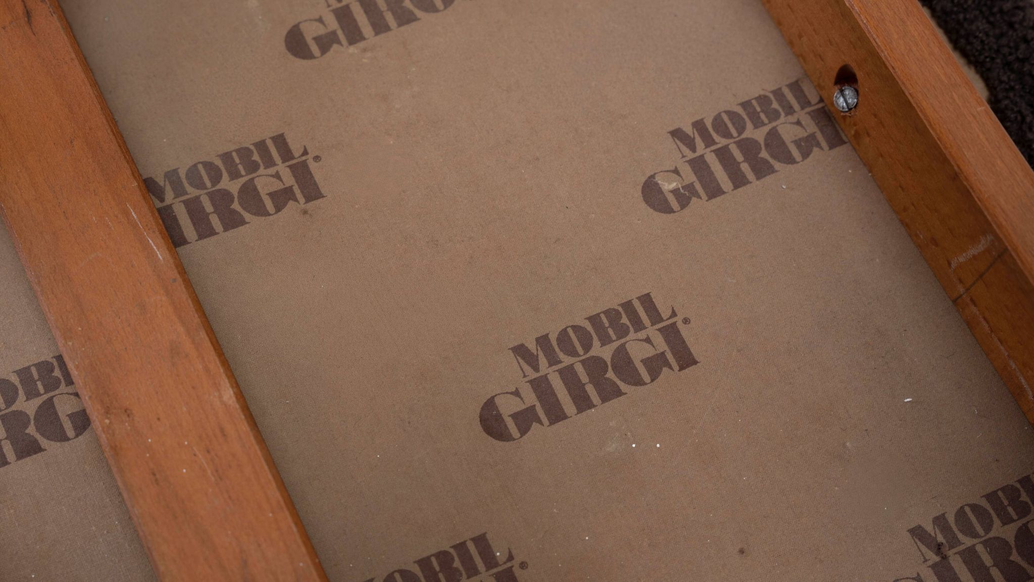 Set of six sculptural Italian dining chairs by Mobil Girgi