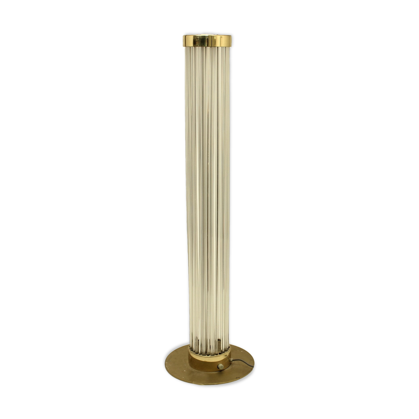 Midcentury glass floor lamp