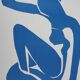 Henri matisse - nu bleu gracieux - affiche originale vintage musée céret (1980)