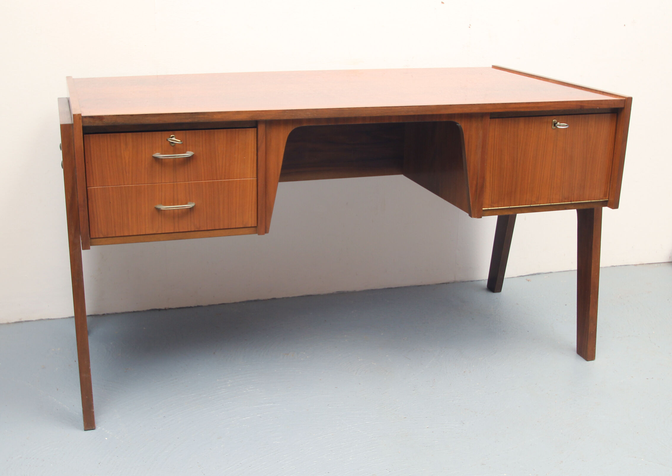 1950s desk in walnut