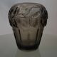 Vase art déco, fumée persglas avec décor, Barolac Josef Inwald, période 1930
