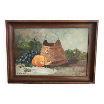 Still life with orange