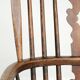 Chaise à épingles anglaise antique, chaise Windsor du début du 19e siècle.