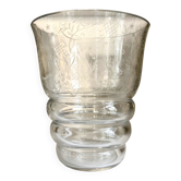 Vase Baccarat en cristal gravé
