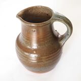 Signed stoneware pitcher