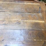 Old farmhouse table in solid oak