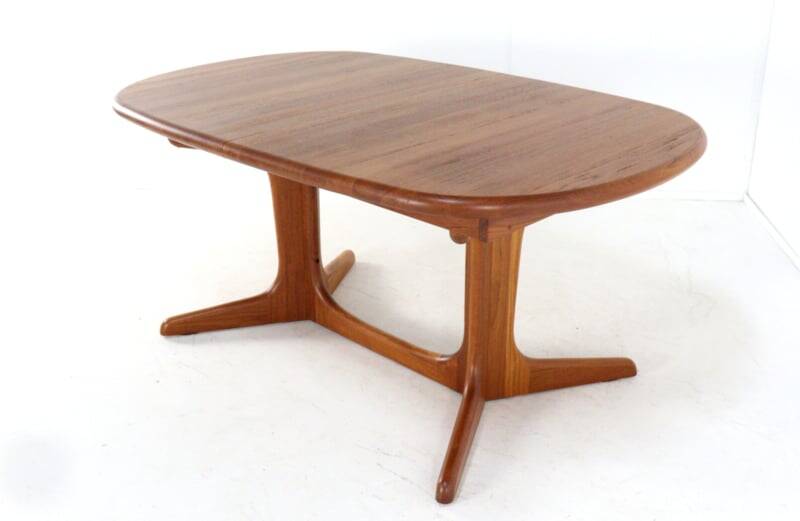Oval 2x extendable dining table XL 'Nymindegab' - danish design vintage