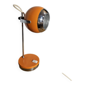 1970 Eyeball orange and chrome desk lamp