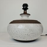 Large enamelled ceramic lamp 1970s