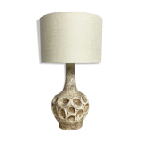 Mid Century Chalkware Sgraffito table lamp, 1960