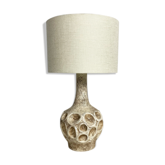 Mid Century Chalkware Sgraffito table lamp, 1960