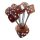 Big dice aperitif peaks in Bakelite