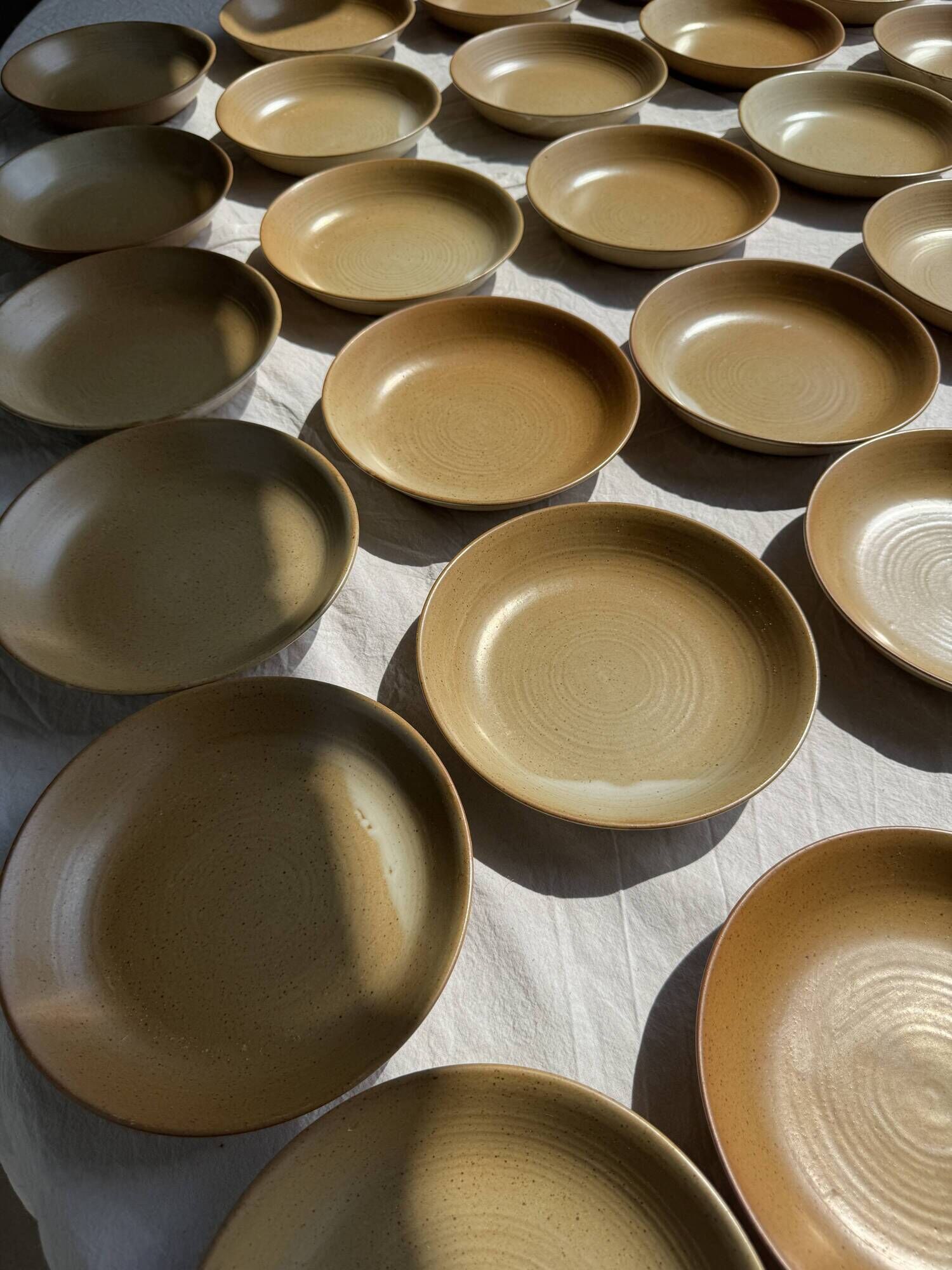 Set of 29 CNP village France D19 soup plates