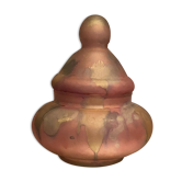 Pot couvert bonbonnière en pâte de verre