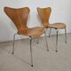 2 Chaises par Arne Jacobsen pour Fritz Hansen 1978