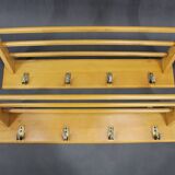 1960s Pair of Mid-century Wooden Wall Hangers, Czechoslovakia