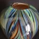 Grand vase balustre en verre de Murano, h - 30 cm.