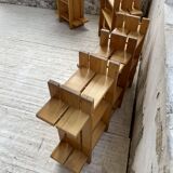 4 solid elm shelves Maison Regain