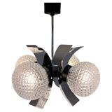 Mid-century design glass pendant - 1970s / Czechoslovakia