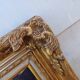 Mirror wood and gilded stucco