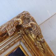 Mirror wood and gilded stucco