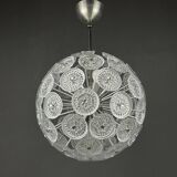 Vintage crystal dandelion lustre, Italy, 1960s