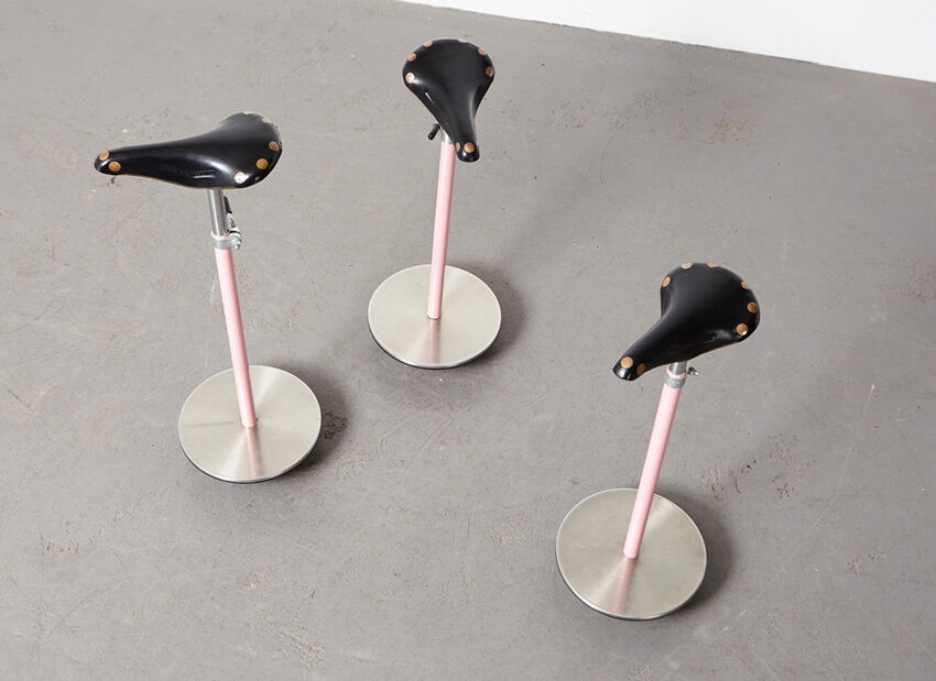 Set of 3 Sella Stools by Achille Castiglioni for Zanotta 1957