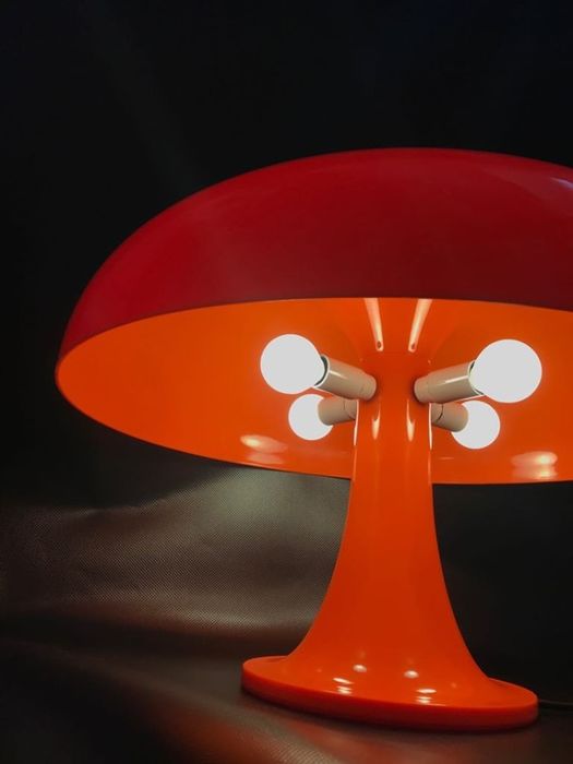 Lampe de table Nesso Orange de Giancarlo Mattioli pour Artemide
